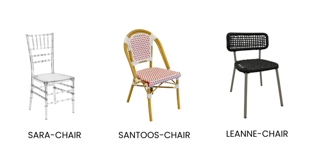 restaurant chairs